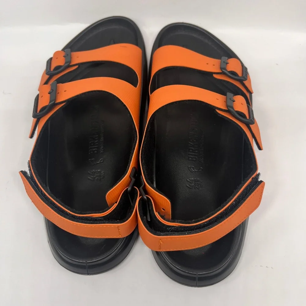Birkenstock Mogami Terra Sandals Mens 44 Orange Black Rugged Outdoor 11 11.5 new